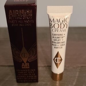 Charlotte Tilbury Airbrush Flawless Setting Spray‎ and Magic Body Cream